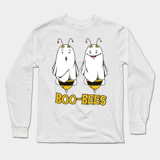 FUNNY BOO BEES T-SHIRT HALLOWEEN GHOST BEE LADIES T-SHIRT Long Sleeve T-Shirt